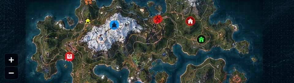 Illustrative Rust world map